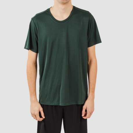 Conjunto desportivo curto técnico homem verde garrafa - preto