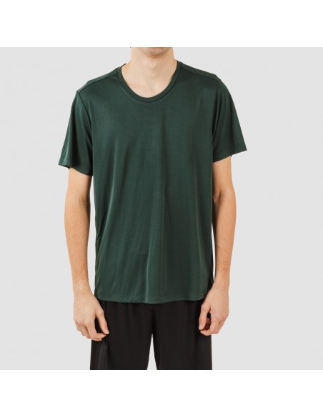 Conjunto desportivo curto técnico homem verde garrafa - preto