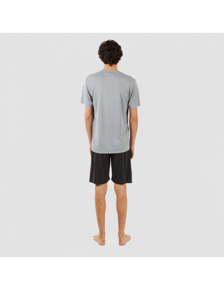 Conjunto desportivo curto técnico homem cinza perla - cinza marengo