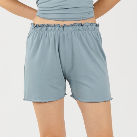 Pijama manga curta mulher soft lisos