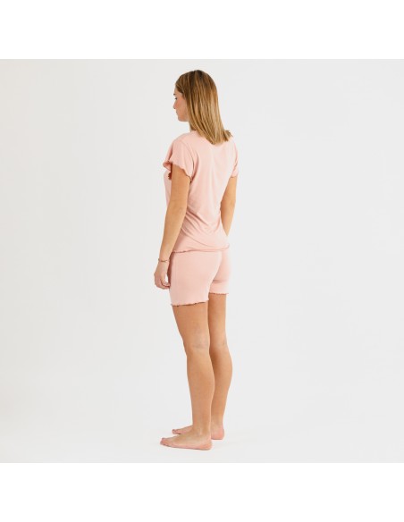 Pijama manga curta mulher soft lisos Pijama manga curta mulher soft lisos