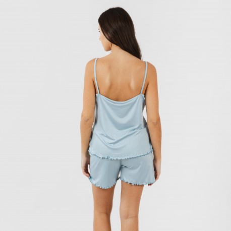 Pijama alças mulher soft liso