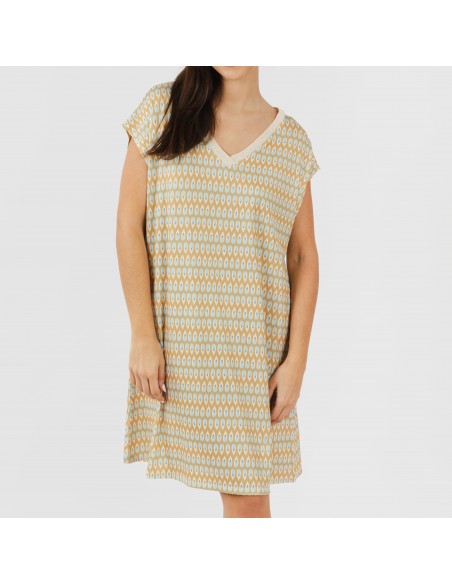 Vestido curto manga fluída soft Minty arena Vestido curto manga fluída soft Minty arena