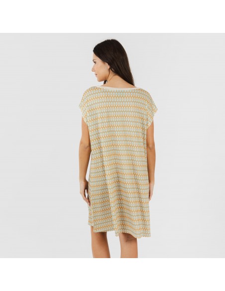 Vestido curto manga fluída soft Minty arena Vestido curto manga fluída soft Minty arena