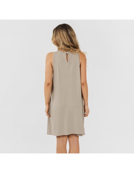 Vestido curto alças viscosa Vestido curto alças viscosa