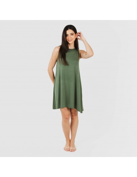 Vestido curto alças viscosa Vestido curto alças viscosa