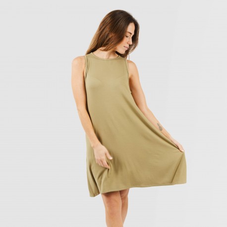 Vestido curto alças viscosa