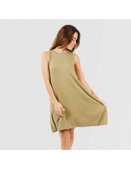 Vestido curto alças viscosa