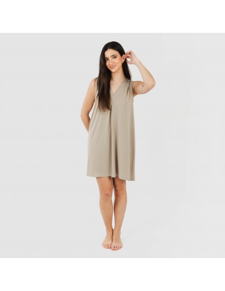 Vestido curto crepe liso Vestido curto crepe liso