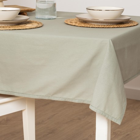 Toalha de mesa anti manchas algodão liso