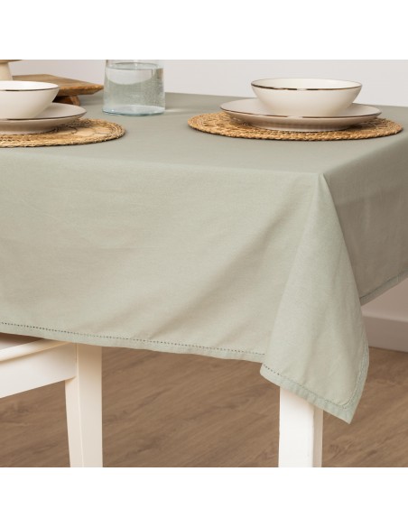 Toalha de mesa anti manchas algodão liso Toalha de mesa anti manchas algodão liso