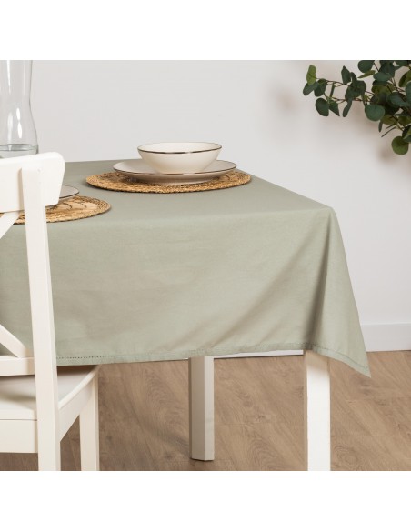 Toalha de mesa anti manchas algodão liso Toalha de mesa anti manchas algodão liso