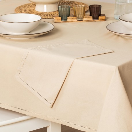 Toalha de mesa anti manchas algodão liso