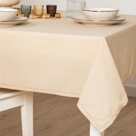 Toalha de mesa anti manchas algodão liso