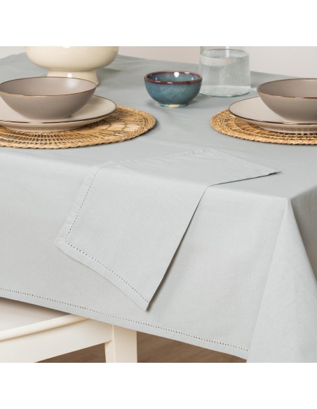 Toalha de mesa anti manchas algodão liso Toalha de mesa anti manchas algodão liso