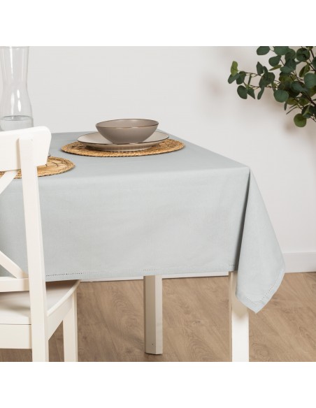 Toalha de mesa anti manchas algodão liso Toalha de mesa anti manchas algodão liso