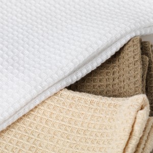 Conjunto 3 panos de cozinha algodão liso topo, natural e branco 2