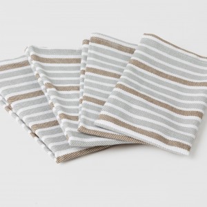 Conjunto 4 guardanapos Raya Guti cinza