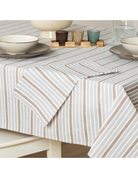 Conjunto 4 guardanapos Raya Guti cinza