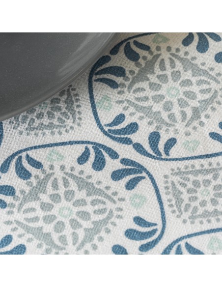 Toalha de mesa anti manchas Valme azul indigo toalhas-de-mesa
