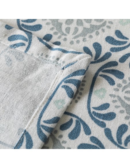 Toalha de mesa anti manchas Valme azul indigo