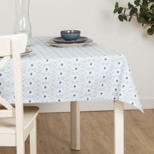 Toalha de mesa anti manchas Nevis azul indigo