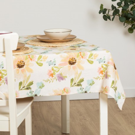 Toalha de mesa anti manchas August natural toalhas-de-mesa