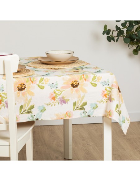 Toalha de mesa anti manchas August natural toalhas-de-mesa