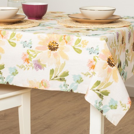 Toalha de mesa anti manchas August natural