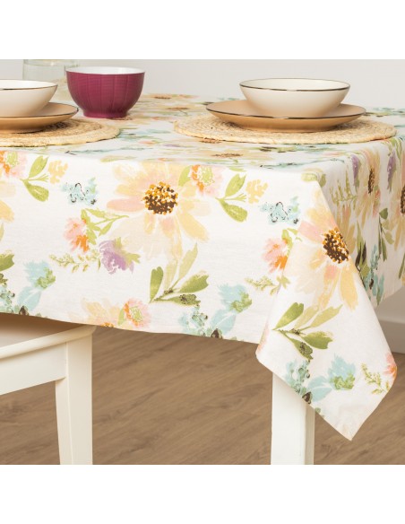 Toalha de mesa anti manchas August natural