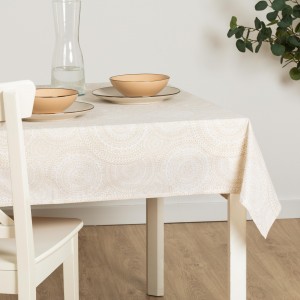 Toalha de mesa anti manchas Kabilas bege