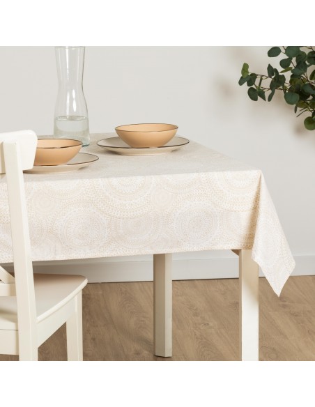 Toalha de mesa anti manchas Kabilas bege