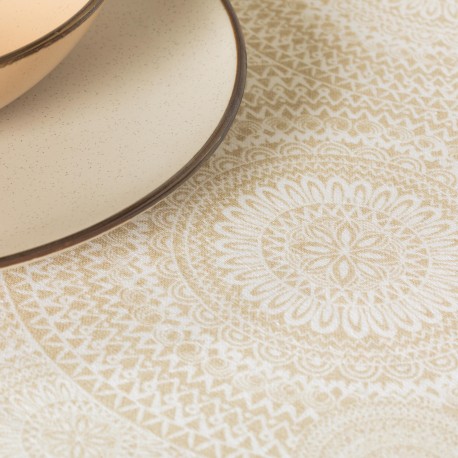 Toalha de mesa anti manchas Kabilas bege