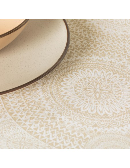 Toalha de mesa anti manchas Kabilas bege