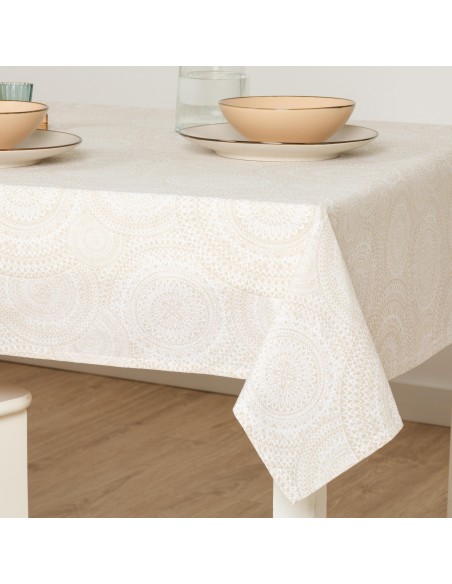 Toalha de mesa anti manchas Kabilas bege