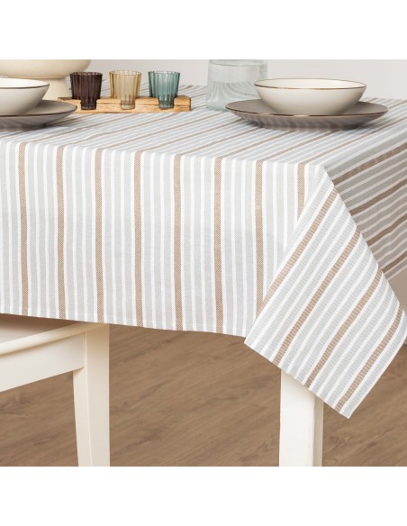 Toalha de mesa anti manchas Raya Guti cinza toalhas-de-mesa