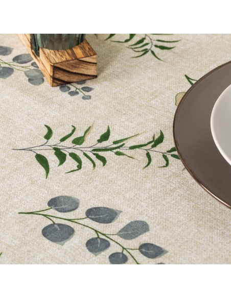 Toalha de mesa anti manchas Mesina verde