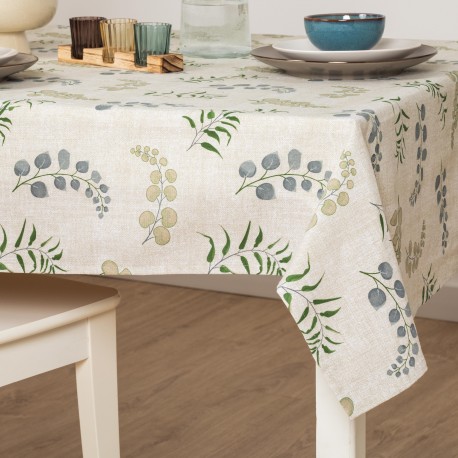 Toalha de mesa anti manchas Mesina verde