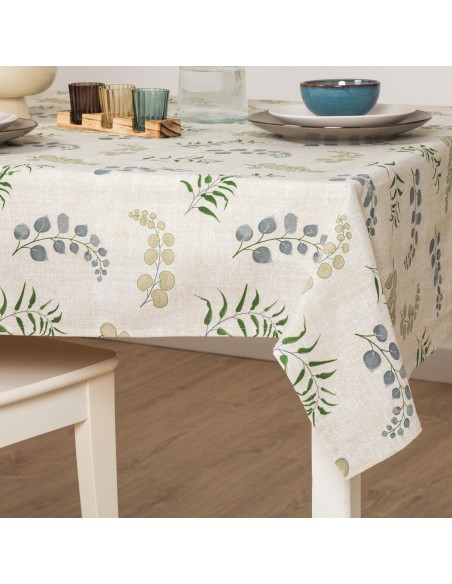 Toalha de mesa anti manchas Mesina verde toalhas-de-mesa