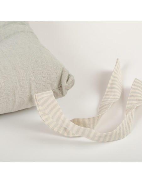 Almofada de cadeira botões algodão liso