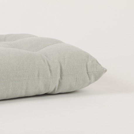 Almofada de cadeira botões algodão liso