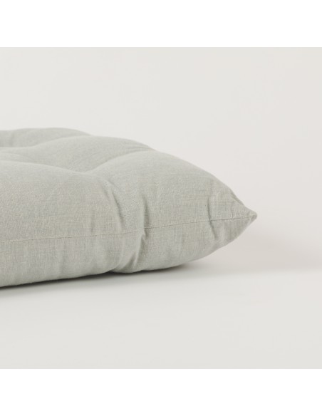 Almofada de cadeira botões algodão liso