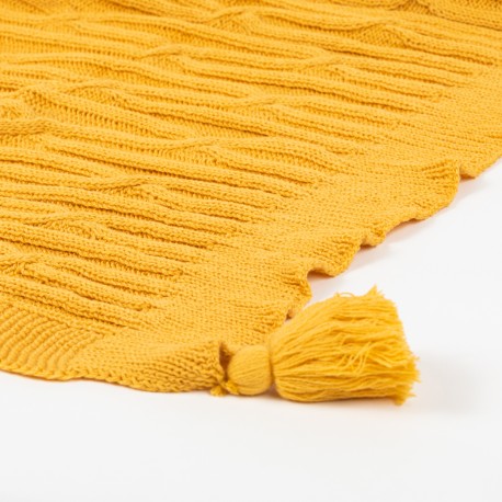 Plaid Ocho com borlas