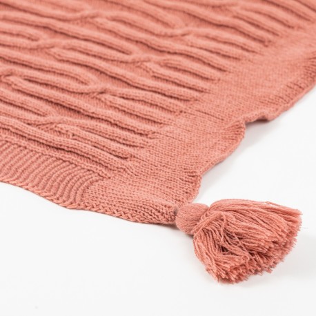 Plaid Ocho com borlas