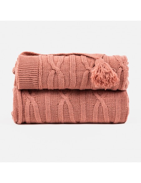 Plaid Ocho com borlas