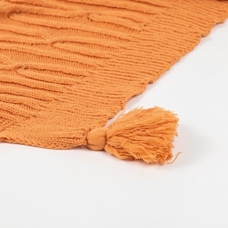 Plaid Ocho com borlas