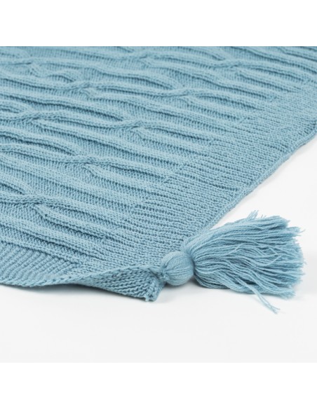 Plaid Ocho com borlas