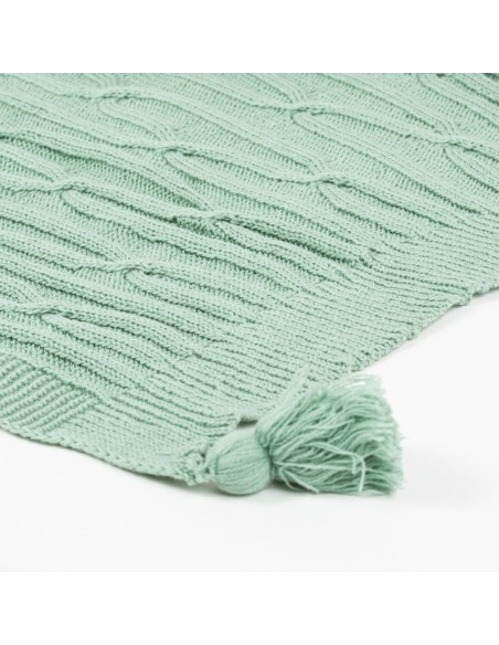 Plaid Ocho com borlas