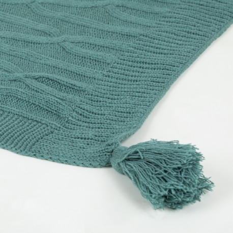 Plaid Ocho com borlas