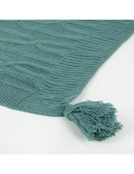 Plaid Ocho com borlas